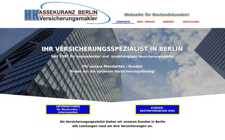 Screenshot of hk-assekuranz.de