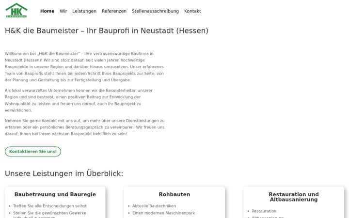 Screenshot of hk-baumeister.de