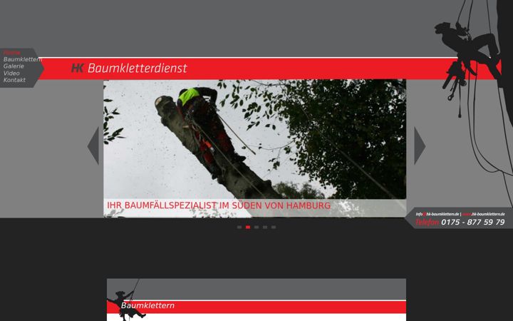 Screenshot of hk-baumkletterdienst.de