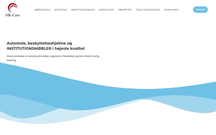 Screenshot of hk-care.dk