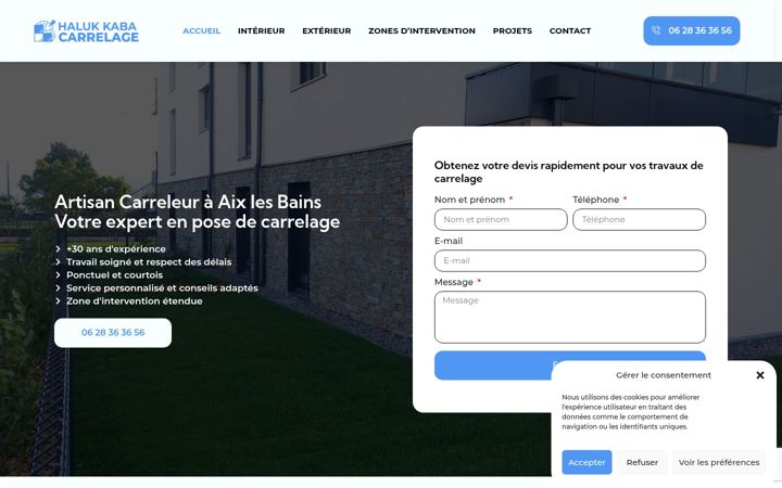 Screenshot of hk-carrelage.fr