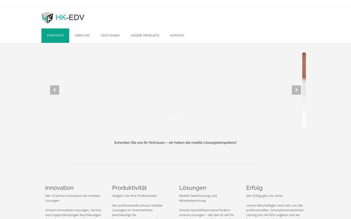 Screenshot of hk-edv.at