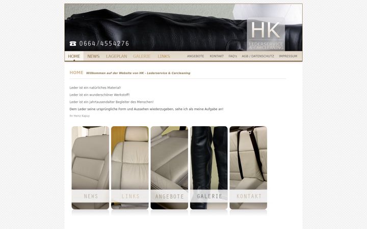 Screenshot of hk-lederservice.at