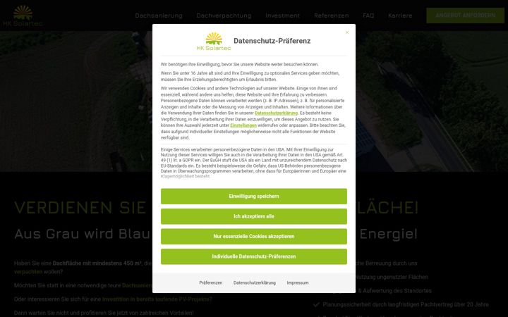 Screenshot of hk-solartec.com