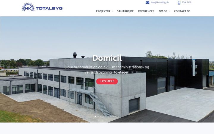 Screenshot of hk-totalbyg.dk