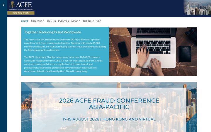 Screenshot of hkacfe.com