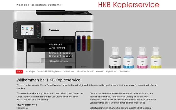 Screenshot of hkbkop.de
