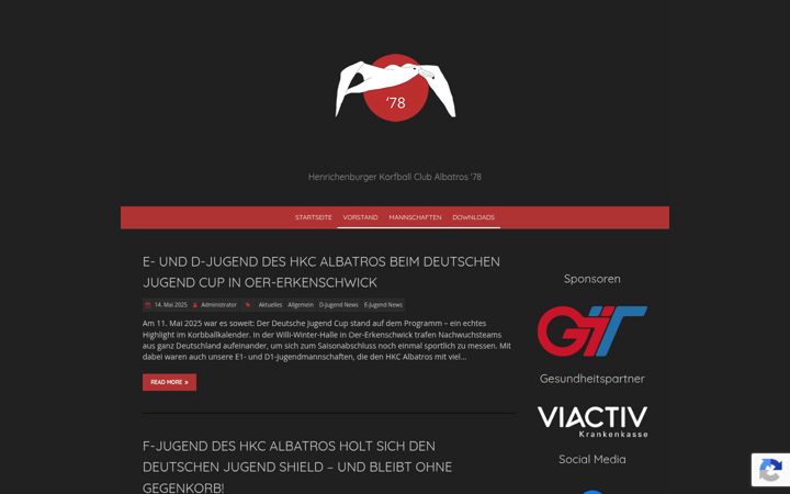 Screenshot of hkc-albatros.de