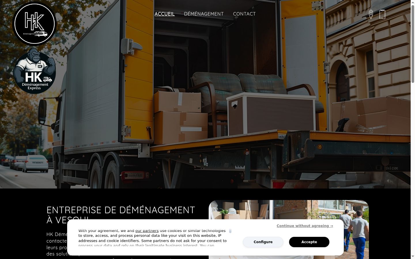 Sutikimo reklamjuostės, rodytos prieš bet kokią sąveiką, ekrano kopija