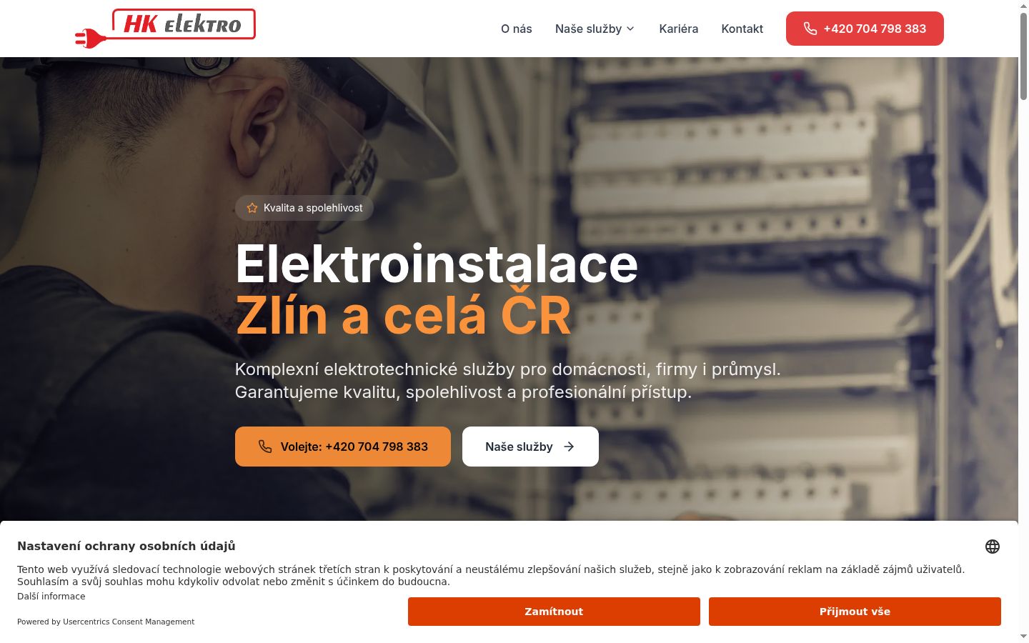 Screenshot tal-banner tal-kunsens muri qabel kwalunkwe interazzjoni
