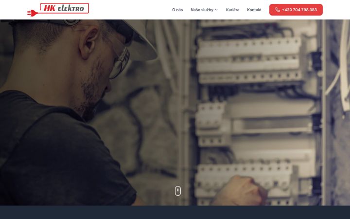 Screenshot of hkelektro.cz