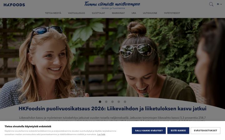 Screenshot of hkfoods.com