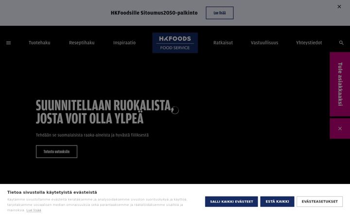 Screenshot of hkfoodservice.fi