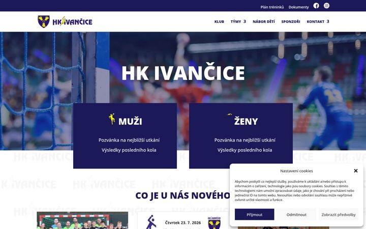 Screenshot of hkivancice.cz