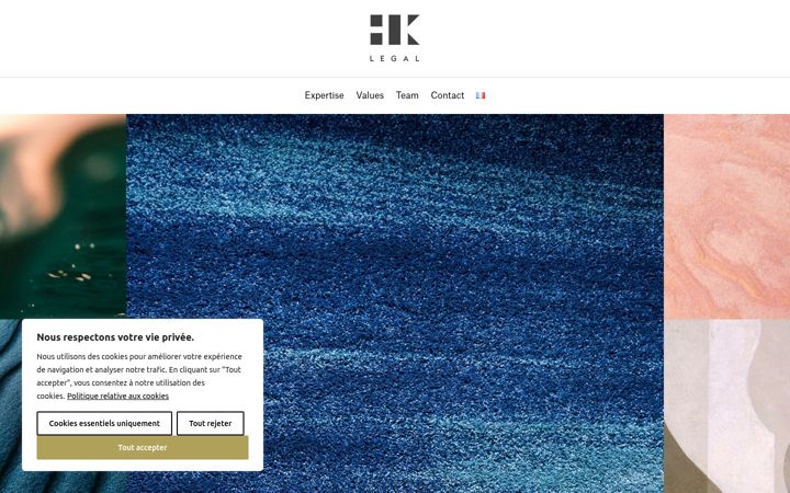 Screenshot of hklegal.fr