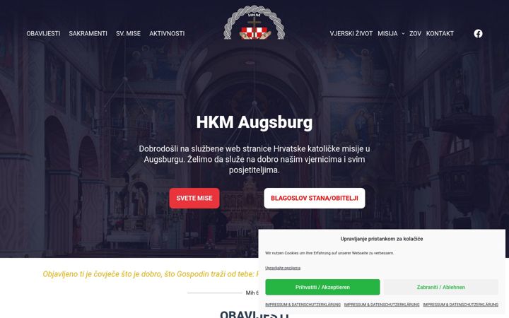 Screenshot of hkm-augsburg.de