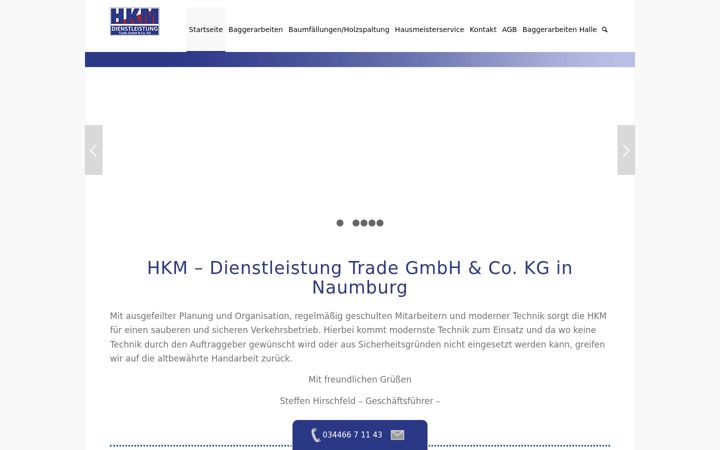 Screenshot of hkm-management.de
