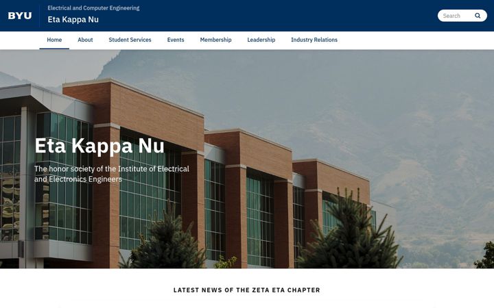 Screenshot of hkn.byu.edu