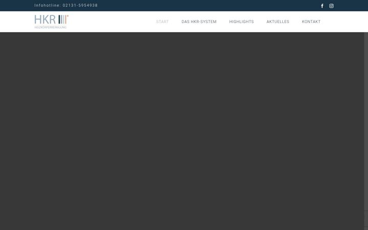 Screenshot of hkr-heizkoerperreinigung.de