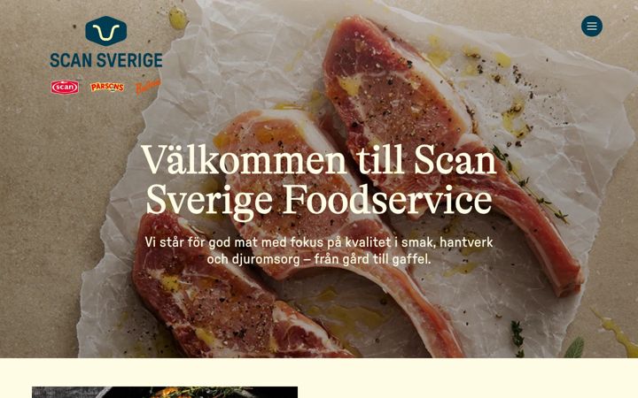 Screenshot of hkscanfoodservice.se
