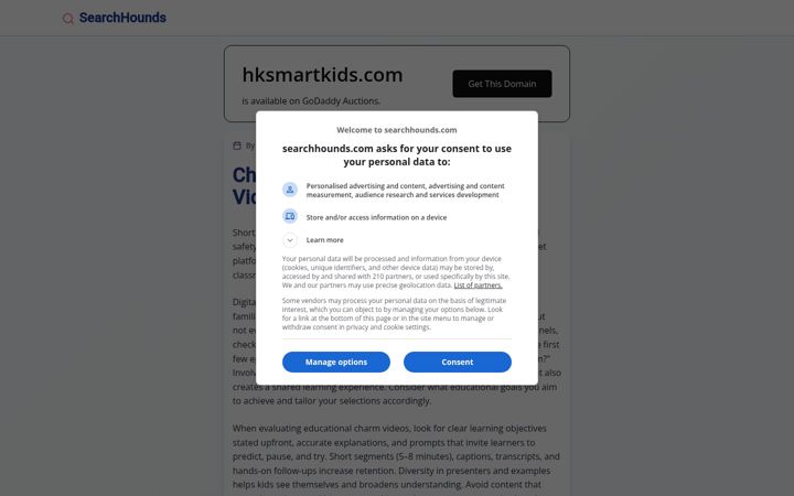 Screenshot of hksmartkids.com