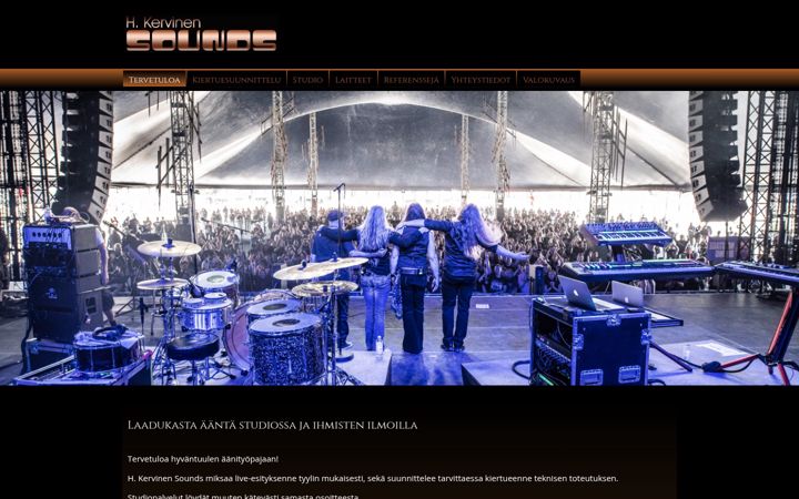 Screenshot of hksounds.fi