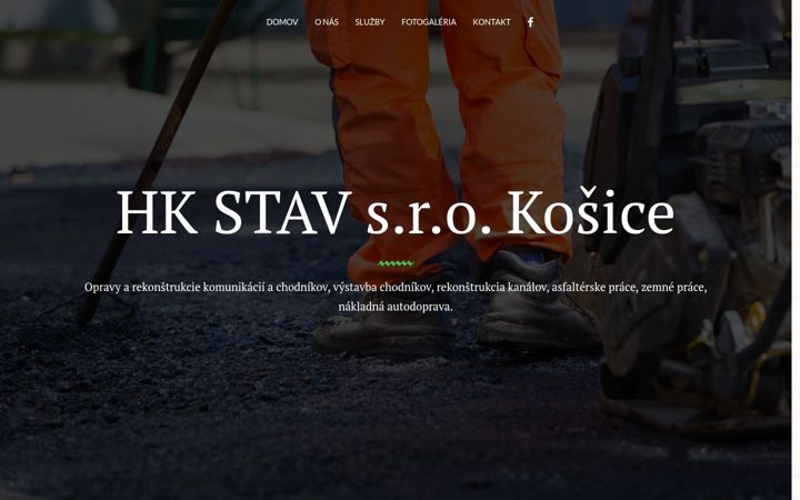 Screenshot of hkstav.sk