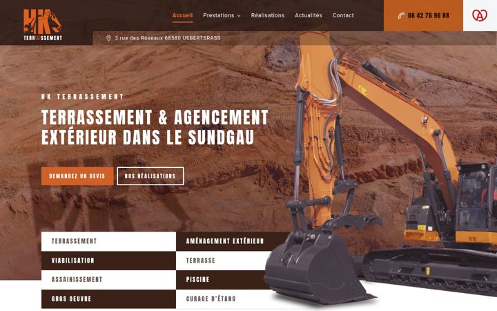Screenshot of hkterrassement.fr