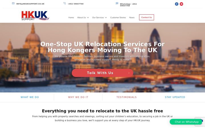 Snímek obrazovky hkuksupport.co.uk