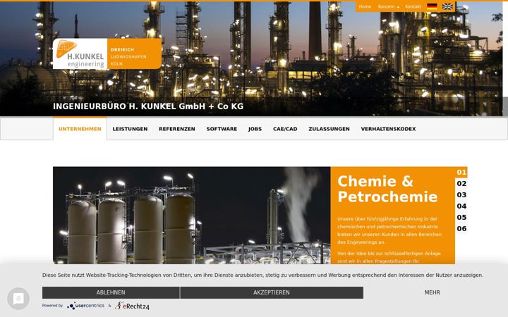 Screenshot of hkunkel.com