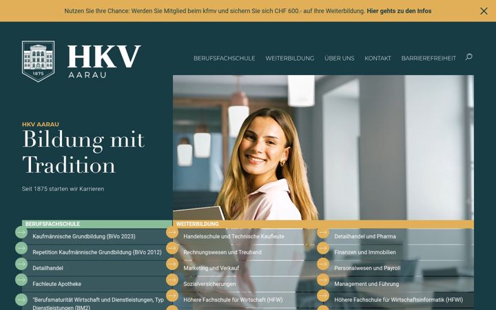 Screenshot of hkvaarau.ch