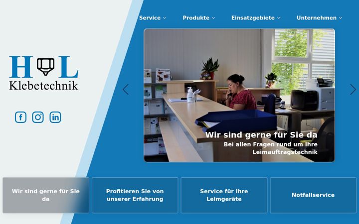 Screenshot of hl-klebetechnik.com
