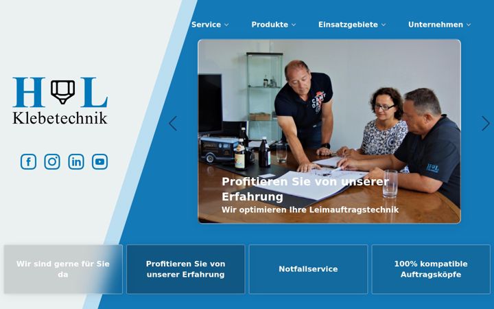 Screenshot of hl-klebetechnik.de