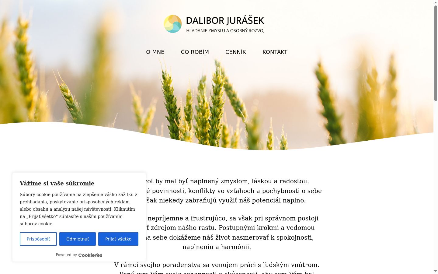 Screenshot tal-banner tal-kunsens muri qabel kwalunkwe interazzjoni