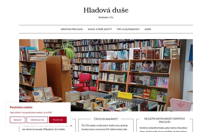 Screenshot of hladova-duse.cz