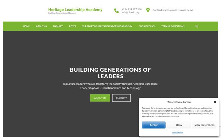 Screenshot of hlaedu.org