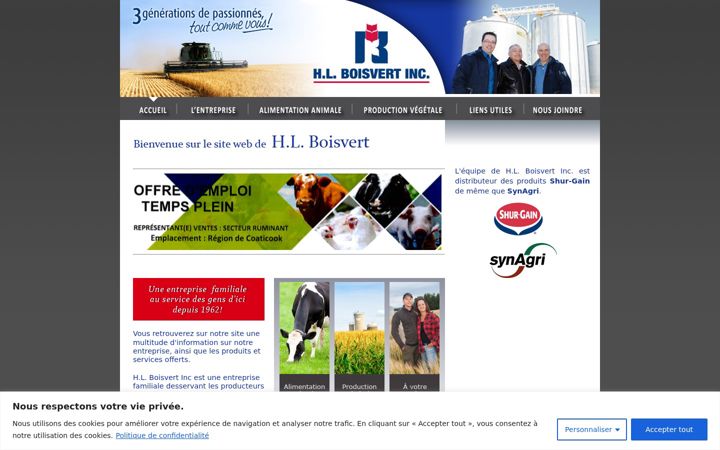 Screenshot of hlboisvert.com