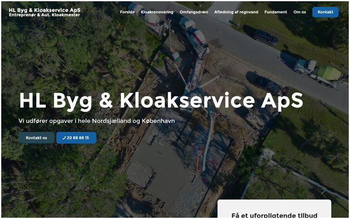Screenshot of hlbyg-kloak.dk