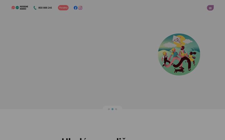 Screenshot of hledamerodice.cz