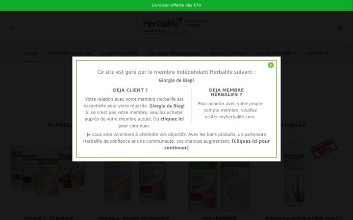 Screenshot of hlfboutique.com