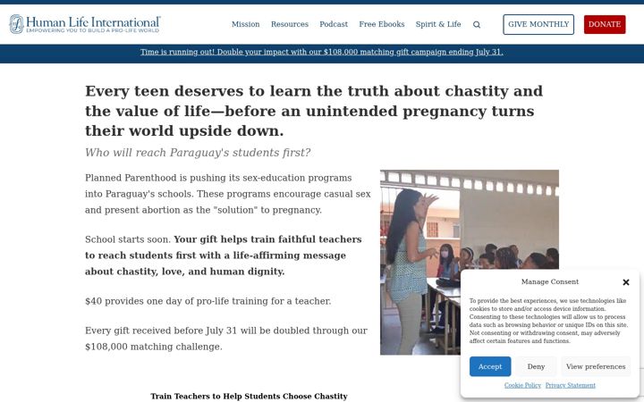 Screenshot of hli.org