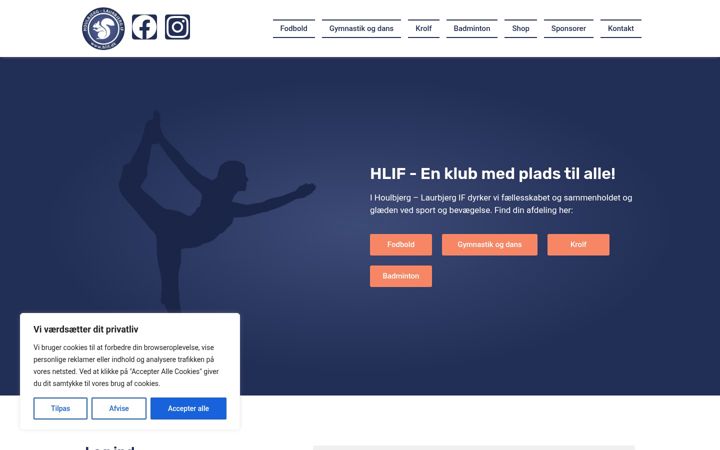 Screenshot of hlif.dk