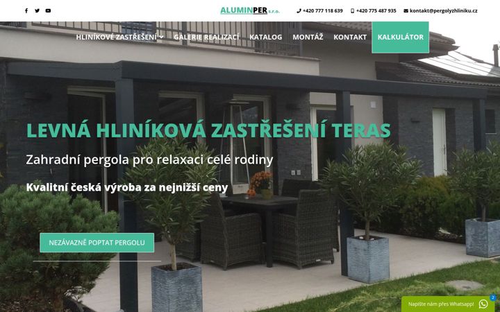 Screenshot of hlinikove-zastreseni-terasy.cz