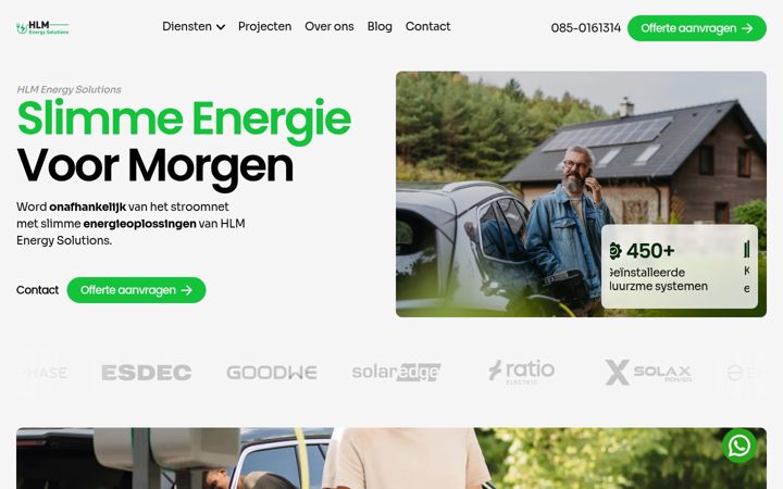 Screenshot of hlm-energy.nl