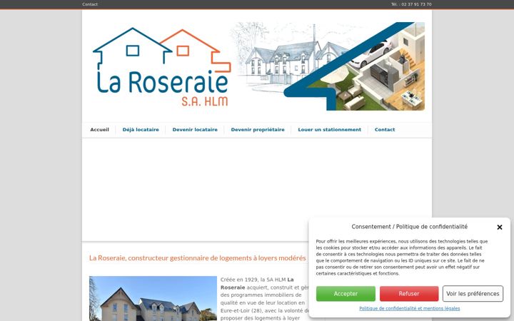 Screenshot of hlmlaroseraie.fr