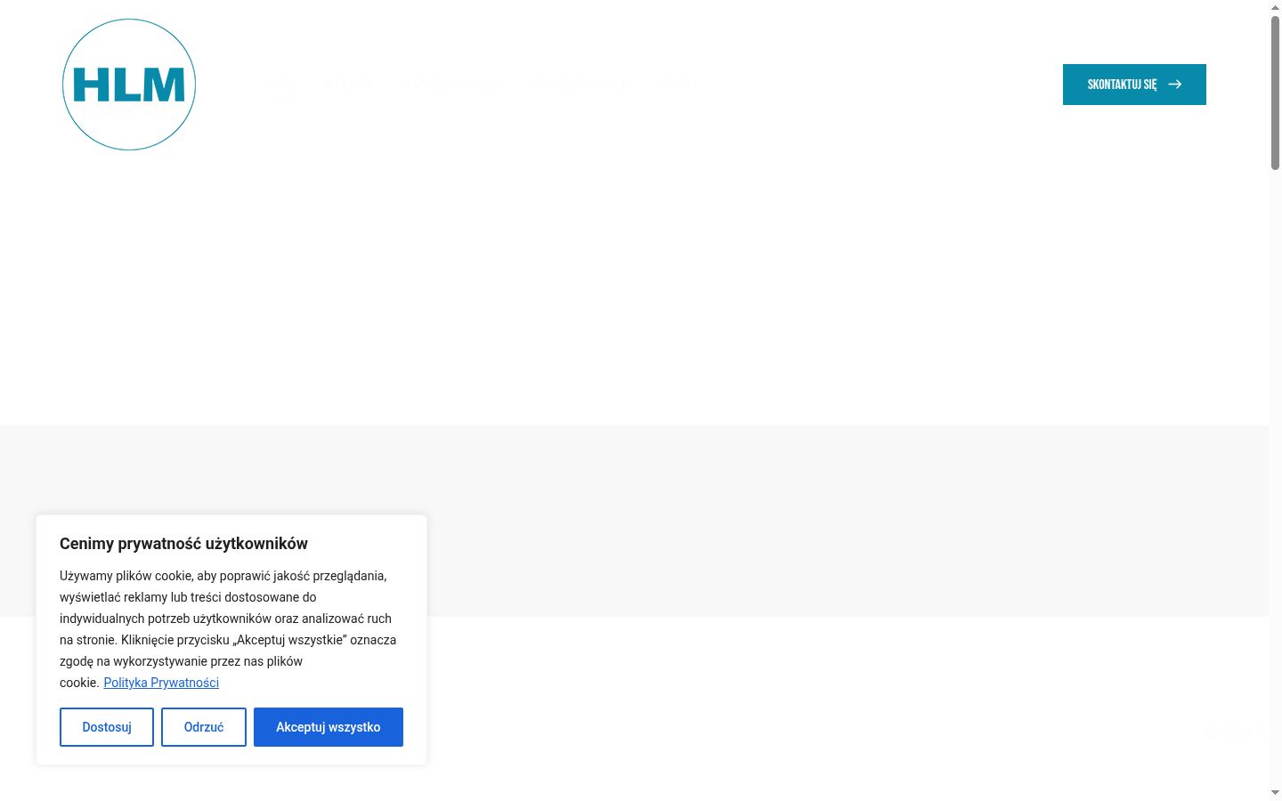 Snimka zaslona bannera za privolu prikazanog prije bilo kakve interakcije