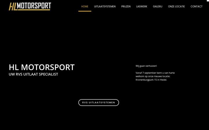 Screenshot of hlmotorsport.nl