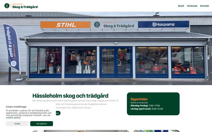 Screenshot of hlmskogochtradgard.se