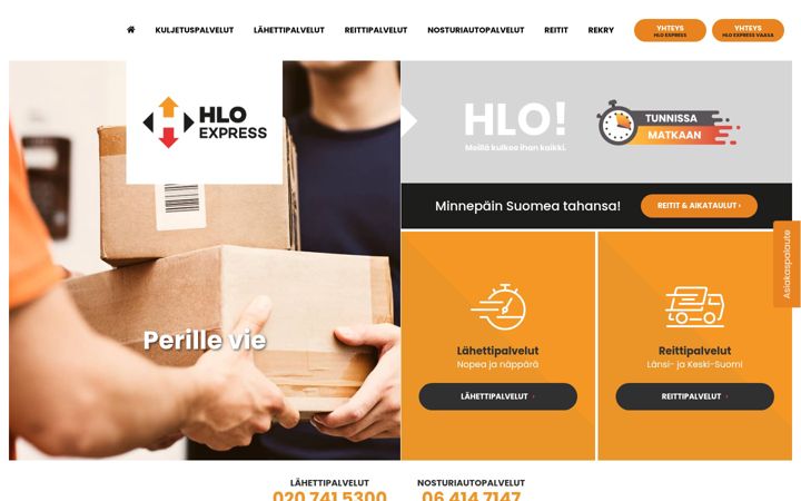 Screenshot of hloexpress.fi