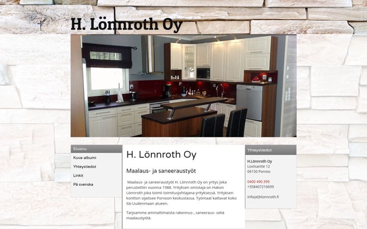Screenshot of hlonnroth.fi